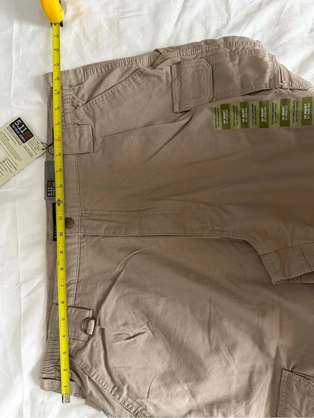 5.11 Tactical Khaki Tactical Pants with Utility Pockets 40/30